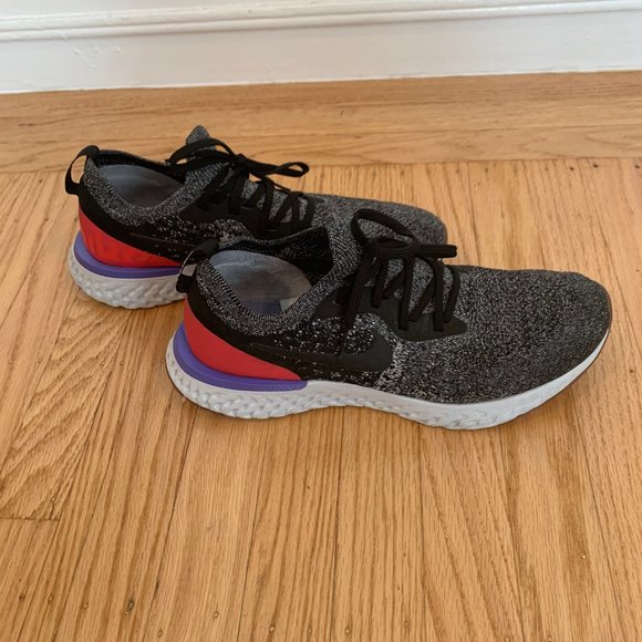 Nike Epic React Flyknit 2 Men's Size 10.5 Black - Picture 4 of 6